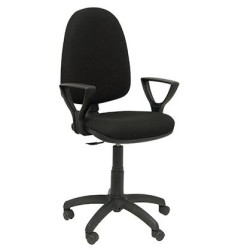 04CPBALI840BGOLF PIQUERAS Y CRESPO SILLA AYNA GIRATORIA C.PERMANENTE BRAZOS FIJOS TEJIDO BALI NEGRO