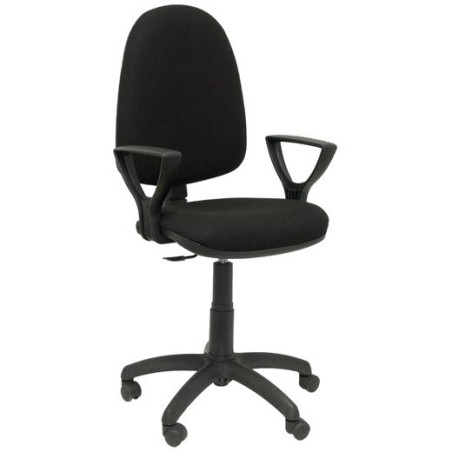 04CPBALI840BGOLFRF PIQUERAS Y CRESPO SILLA AYNA GIRATORIA BRAZOS FIJOS RUEDAS AUTOFRENANTES BALI NEGRO