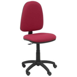 04CPBALI933 PIQUERAS Y CRESPO SILLA AYNA GIRATORIA CONTACTO PERMANENTE TEJIDO BALI GRANATE