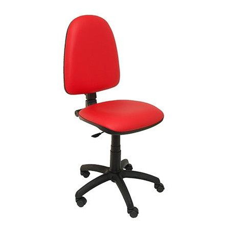 04CPSPV79N PIQUERAS Y CRESPO SILLA AYNA GIRATORIA CONTACTO PERMANENTE TAPIZADO SIMILPIEL ROJO