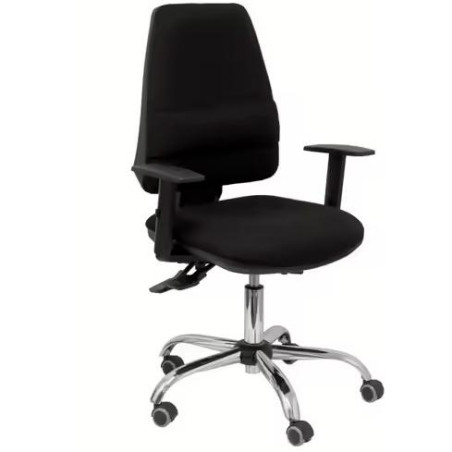 14ASB840B10CRRPL PIQUERAS Y CRESPO SILLA ELCHE GIRATORIA ASINCRO 24H BRAZOS REG. REFUERZO LUMBAR TEJIDO BALI NEGRO