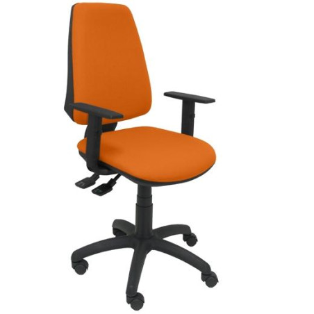 14SBALI308B10 PIQUERAS Y CRESPO SILLA ELCHE GIRATORIA ASINCRO BRAZOS REGULABLES TEJIDO BALI NARANJA