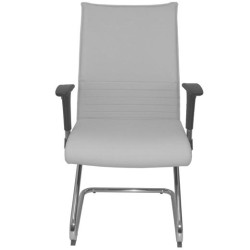 208CPSPBL PIQUERAS Y CRESPO SILLÓN CONFIDENTE PATÍN ALBACETE SIMILPIEL BLANCO