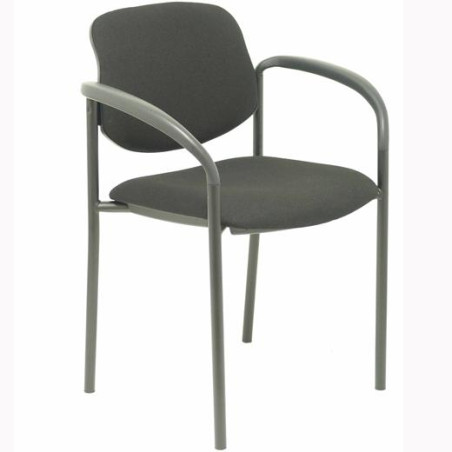 27NBALI840CB PIQUERAS Y CRESPO SILLA FIJA STYL B/FIJOS CHASIS NEGRO TEJIDO BALI NEGRO