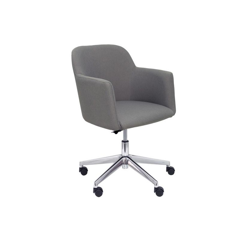 353GE600CRRF PIQUERAS Y CRESPO SILLÓN ATHENA GIRATORIO TAPIZADO ERA GRIS