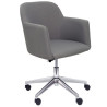 353GE600CRRF PIQUERAS Y CRESPO SILLÓN ATHENA GIRATORIO TAPIZADO ERA GRIS