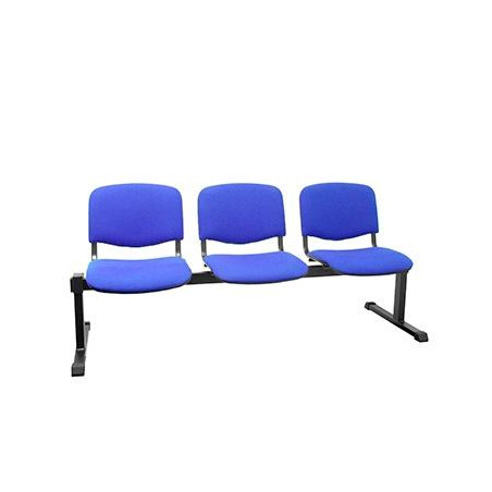 B3ARAN229 PIQUERAS Y CRESPO BANCADA ISO 3 PLAZAS TAPIZADO ARAN AZUL