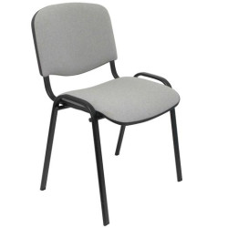 PACK126PTNA40 PIQUERAS Y CRESPO PACK DE 1 SILLA FIJA APILABLE ISO TAPIZADA ARAN GRIS