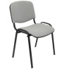 PACK126PTNA40 PIQUERAS Y CRESPO PACK DE 1 SILLA FIJA APILABLE ISO TAPIZADA ARAN GRIS