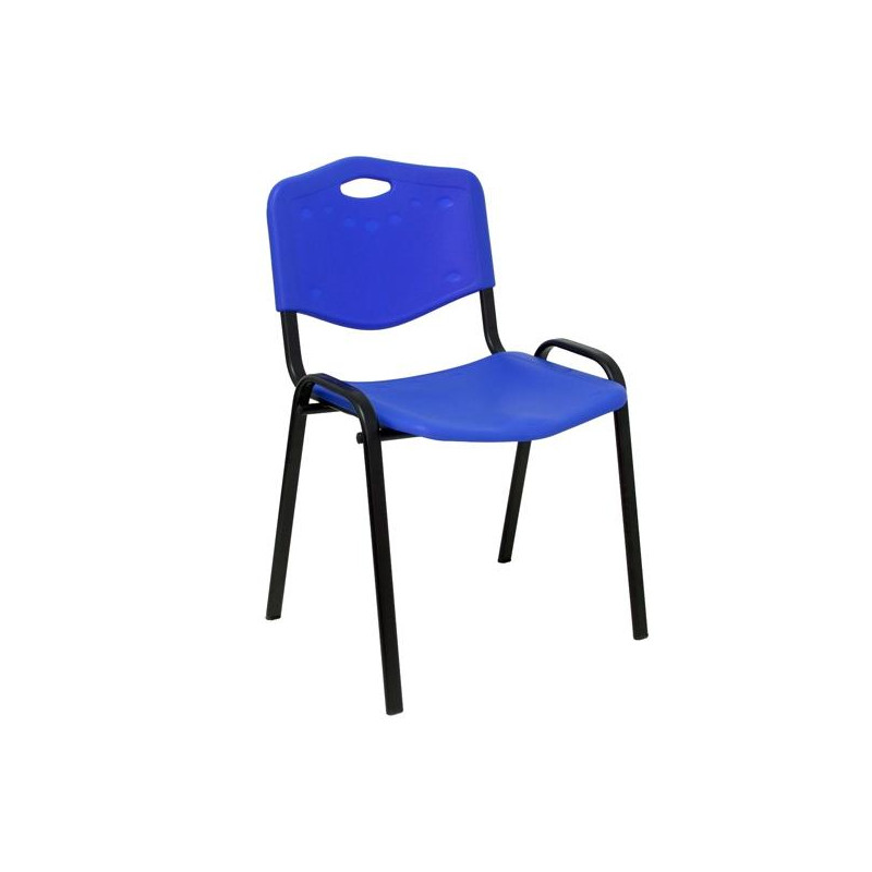 PACK226PTNI229 PIQUERAS Y CRESPO PACK DE 2 SILLAS FIJAS APILABLES ISO ASIENTO Y RESPALDO PVC AZUL