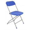 PACK5314AZ PIQUERAS Y CRESPO PACK DE 5 SILLAS PLEGABLE ALUMINIO Y PP SIN BRAZOS AZUL