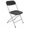 PACK5314NE PIQUERAS Y CRESPO PACK DE 5 SILLAS PLEGABLE ALUMINIO Y PP SIN BRAZOS NEGRO