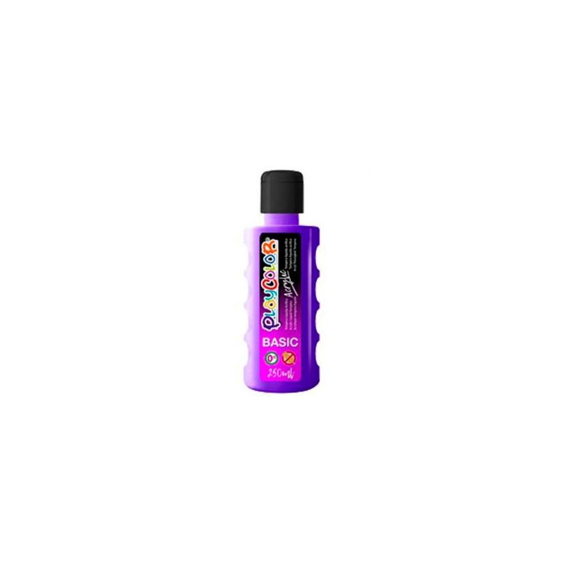 18601 PLAYCOLOR PINTURA ACRYLIC BASIC BOTELLA 250ML VIOLETA