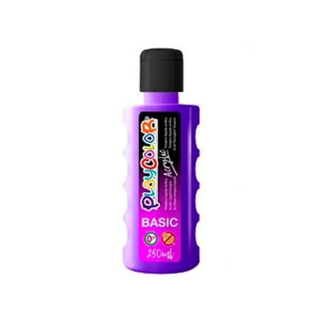 18601 PLAYCOLOR PINTURA ACRYLIC BASIC BOTELLA 250ML VIOLETA