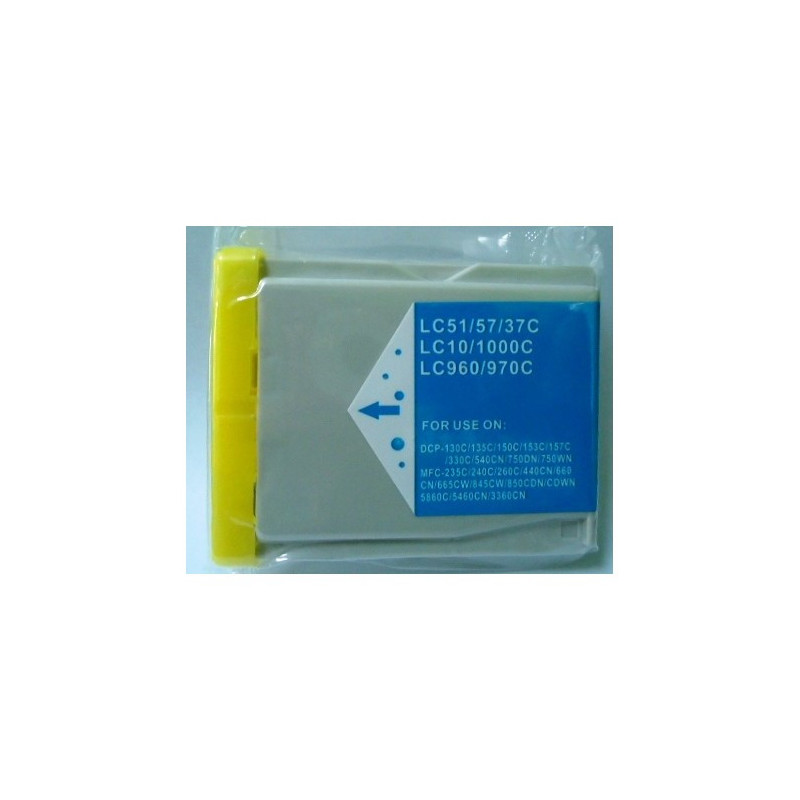 Compatible Brother  LC 1000/LC970/LC960  Cyan Cartucho de Tinta