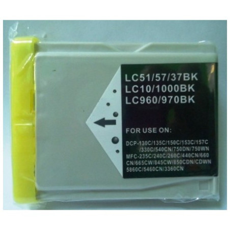 Compatible Brother LC 1000/LC970/LC960 Black  Cartucho de Tinta