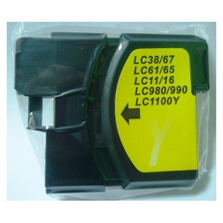 Compatible Brother LC 1100/LC985/LC980 Yellow Cartucho de Tinta