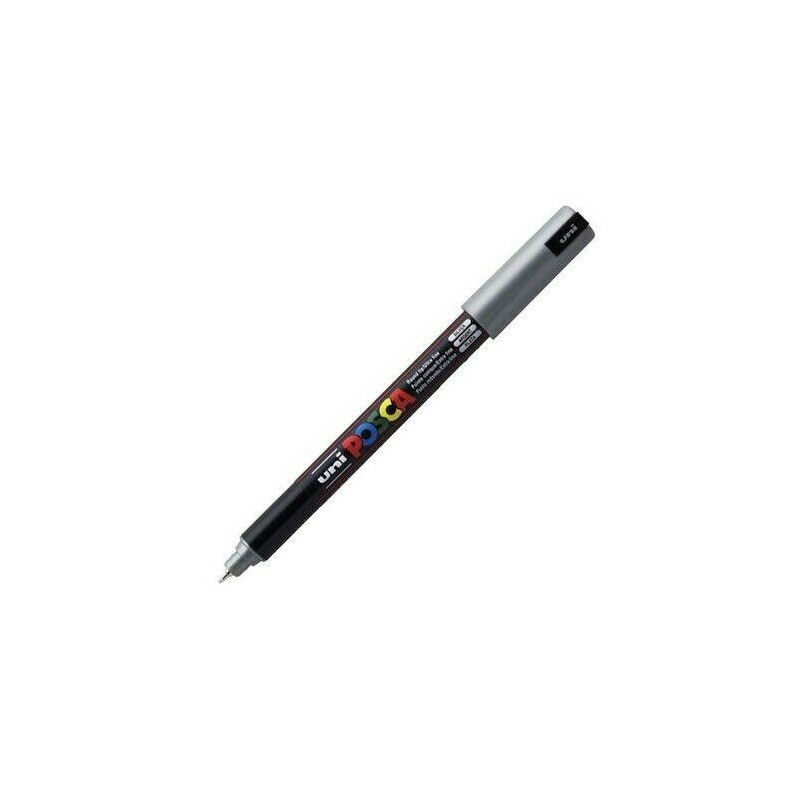 289884000/317909000 POSCA MARCADOR  PC-1MR NO PERMANENTE PUNTA EXTRAFINA 0.7MM PLATA