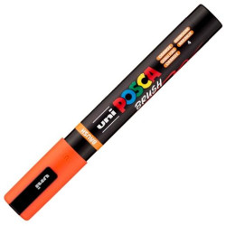 311753000 POSCA MARCADOR PC-5BR BRUSH PUNTA M SEMIFLEXIBLE NARANJA