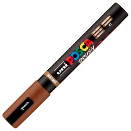 311837000 POSCA MARCADOR PC-5BR BRUSH PUNTA M SEMIFLEXIBLE MARRÓN