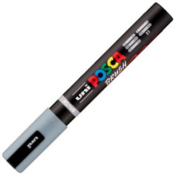 311845000 POSCA MARCADOR PC-5BR BRUSH PUNTA M SEMIFLEXIBLE GRIS