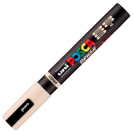 311894000 POSCA MARCADOR PC-5BR BRUSH PUNTA M SEMIFLEXIBLE BEIGE