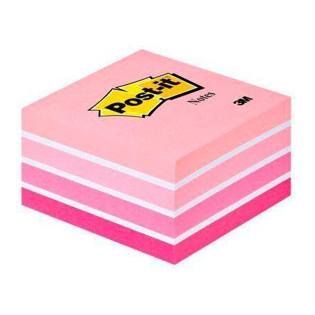 7100172384 POST-IT CUBO DE NOTAS MULTICOLOR 5X90 HOJAS 76X76 TONOS ROSA PASTEL