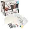 AME-110 ROYAL LANGNICKEL JUEGO DE ARTE PARA SKETCHING ADVENTURE MADE EASY CAJA DE 9 DIBUJOS
