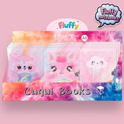 EKL-2501 ROYMART LIBRETAS FLUFFY C/CANDADO 80H A5 8OGR SURTIDOS EXPOSITOR 12 UD