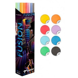 S0310010 SADIPAL CAJA EXPOSITORA 30 ROLLOS PAPEL KRAFT VERJURADO 65GR 1X3M FUSIÓN COLLECTION NUEVO SURTIDO