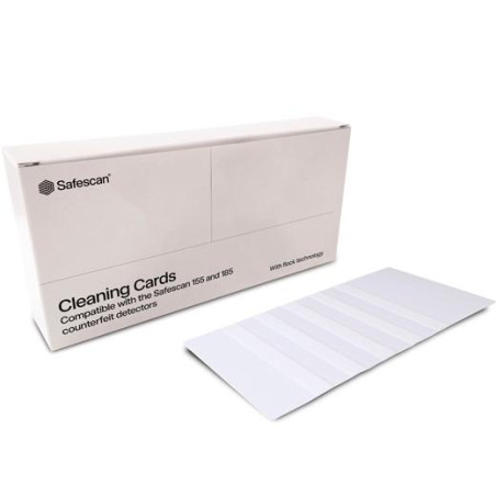137-0745 SAFESCAN TARJETAS DE LIMPIEZA PARA DETECTORES AUTOMATICOS DE BILLETES CAJA 10 UD