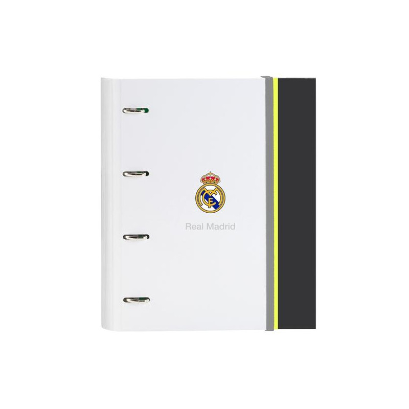 512554666 SAFTA CARPETA ANILLAS 4X35MM C/RECAMBIO A4 100H 80GR TAPA DURA REAL MADRID EQUIP. 25/26