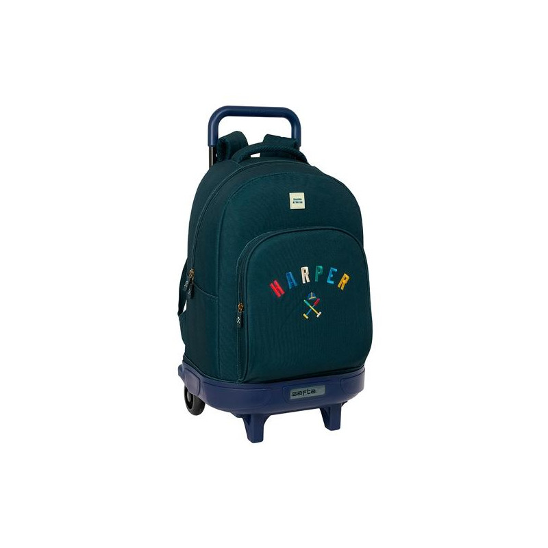 612459918 SAFTA MOCHILA GRANDE CON RUEDAS COMPACT EXTRAÍBLE HARPER & NEYER