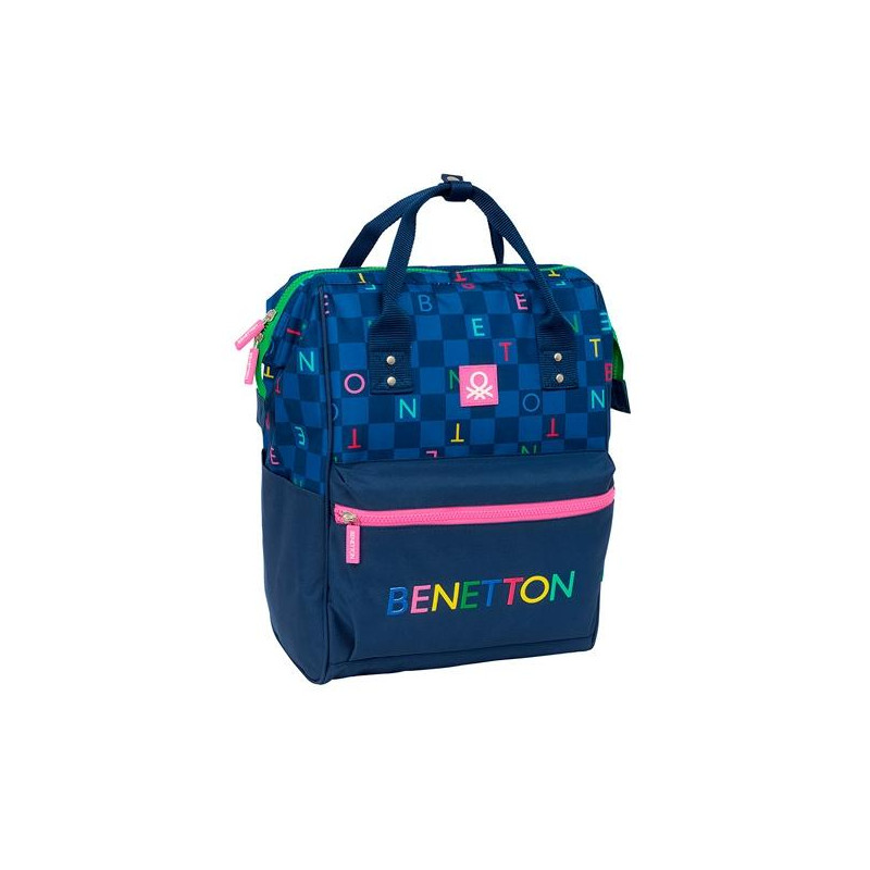 612550838 SAFTA MOCHILA CON ASAS PARA PORTATIL 13" BENETTON "DAMERO"