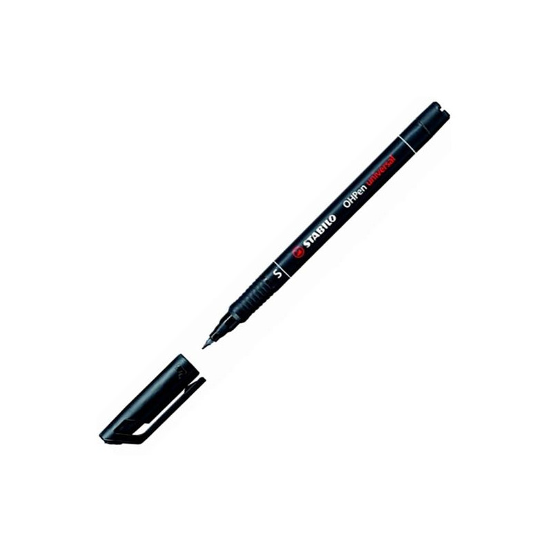 841/46 STABILO MARCADOR PERMANENTE OHPEN UNIVERSAL S PUNTA SUPER FINA 0.4MM NEGRO