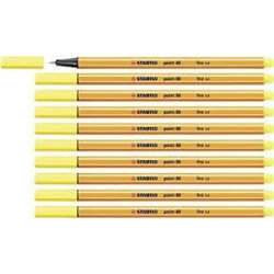88/24 STABILO ROTULADOR POINT 88 AMARILLO LIMÓN CAJA 10 UD