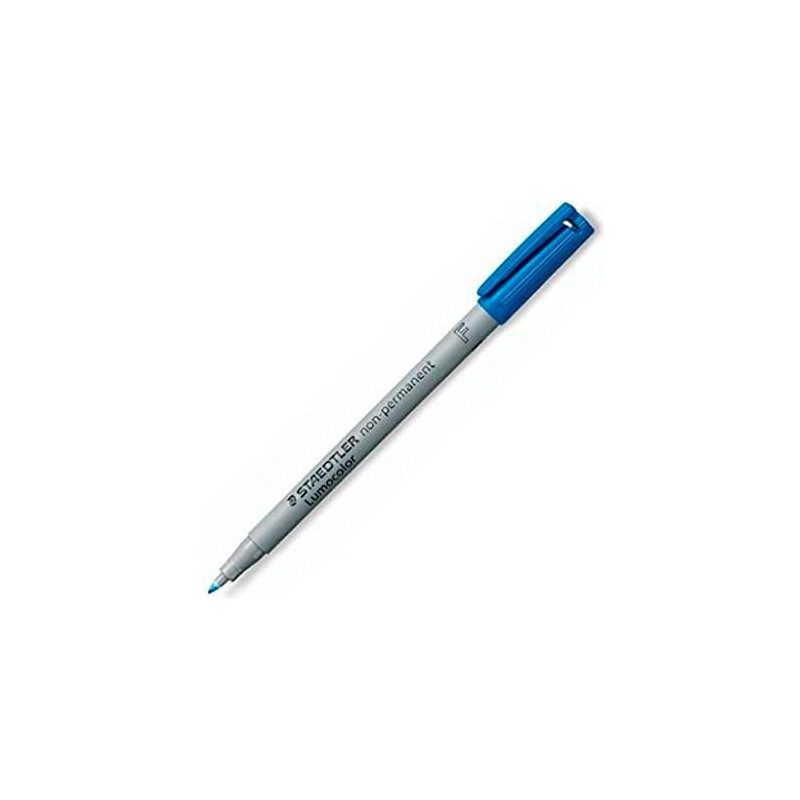 316-3 STAEDTLER ROTULADOR NO PERMANENTE LUMOCOLOR 316 F AZUL