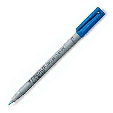 316-3 STAEDTLER ROTULADOR NO PERMANENTE LUMOCOLOR 316 F AZUL