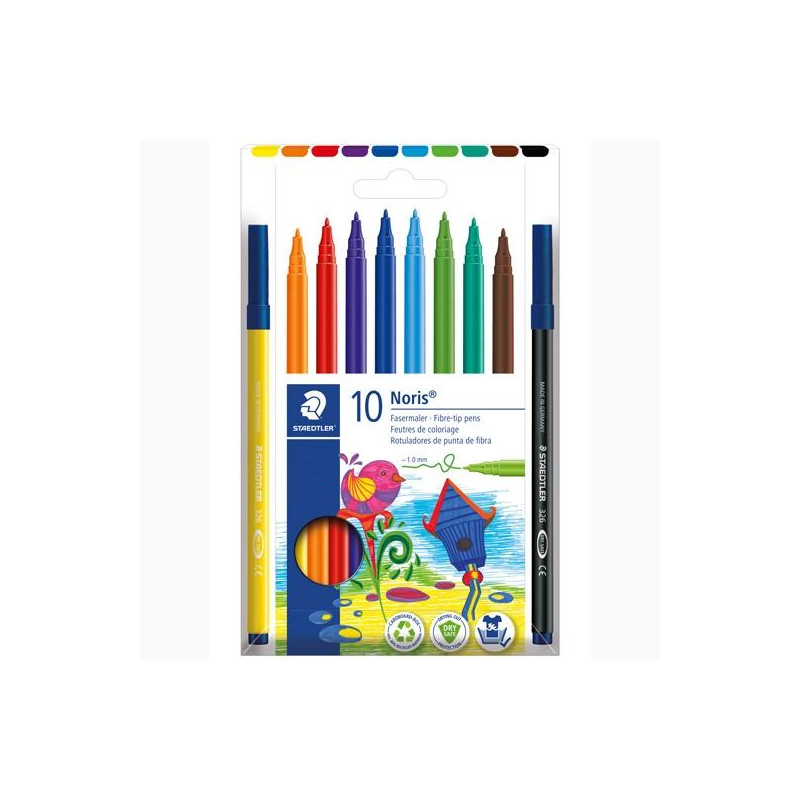 326 C10 STAEDTLER ROTULADORES NORIS 326 C/SURTIDOS ESTUCHE 10 UD