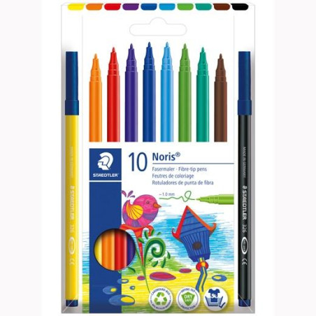 326 C10 STAEDTLER ROTULADORES NORIS 326 C/SURTIDOS ESTUCHE 10 UD