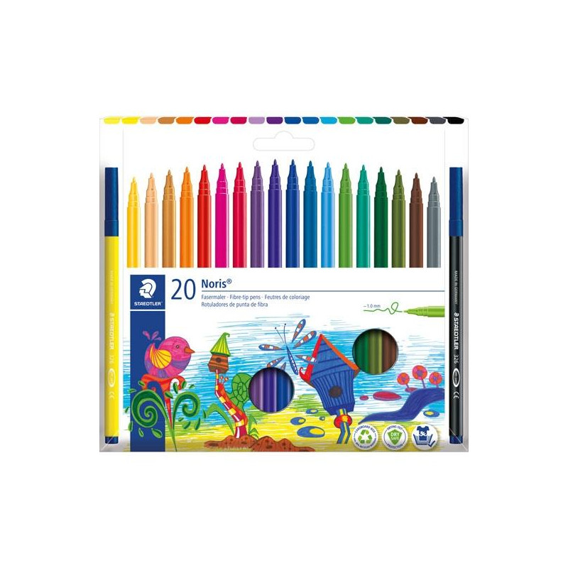 326 C20 STAEDTLER ROTULADORES NORIS 326 C/SURTIDOS ESTUCHE 20 UD