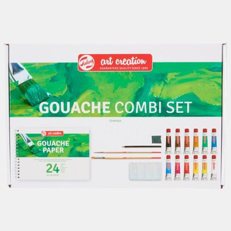 9011613M TALENS ART CREATION SET GOUACHE COMBI 12 TUBOS X 12ML COLORES SURTIDOS