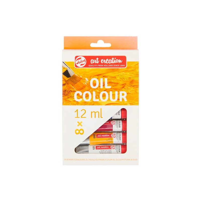 9020108M TALENS ART CREATION SET ÓLEO TUBO 12ML SURTIDO ESTUCHE 8 UD