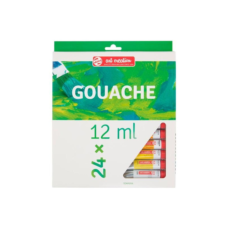 9021624M TALENS ART CREATION SET DE COLORES TÉMPERA TUBO 12ML GOUACHE ESTUCHE 24 UD