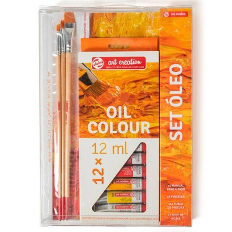 PO200041 TALENS ART CREATION SET ÓLEO 12 TUBOS X 12ML COLORES SURTIDOS