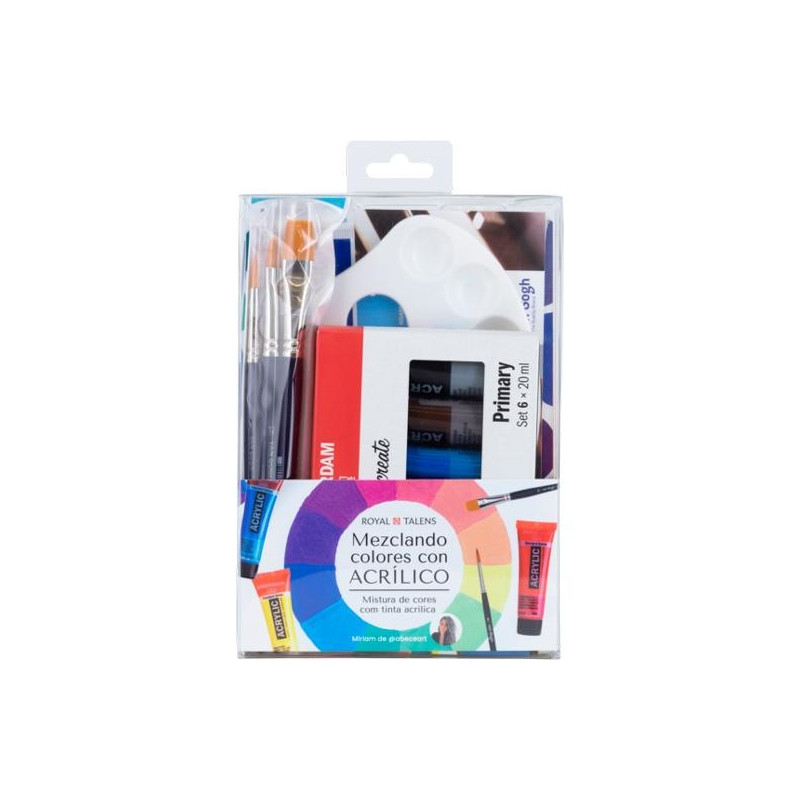 PO200091 TALENS SET MEZCLANDO COLORES CON ACRÍLICO