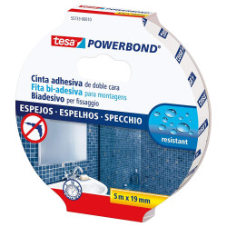 55733-00018-02 TESA CINTA ADHESIVA DE MONTAJE DOBLE CARA POWERBOND 19MM X 5M ESPEJOS