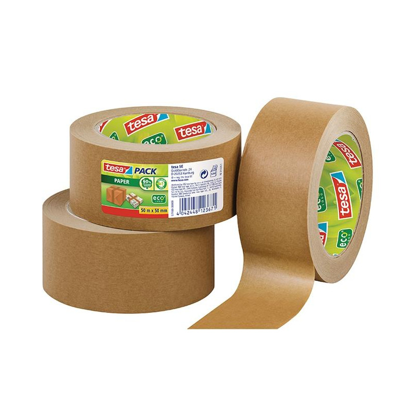 57180-00000-05 TESA CINTA DE EMBALAJE TESAPACK 50MX50MM PAPEL ECOLÓGICO