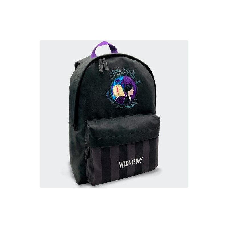 T433-994 TOYBAGS MOCHILA AMERICANO WEDNESDAY MIERCOLES ADDAMS Y ENID COMPARTIMENTO PORTALAPTOP