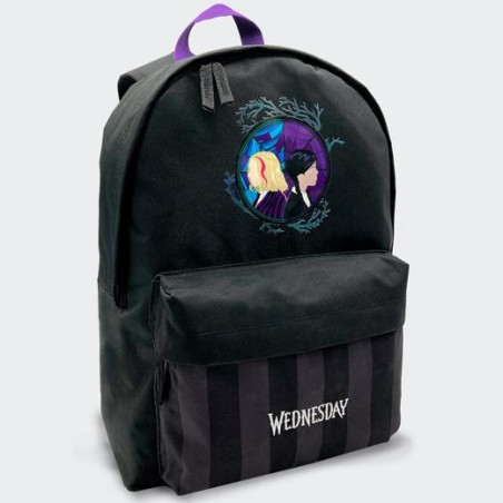 T433-994 TOYBAGS MOCHILA AMERICANO WEDNESDAY MIERCOLES ADDAMS Y ENID COMPARTIMENTO PORTALAPTOP